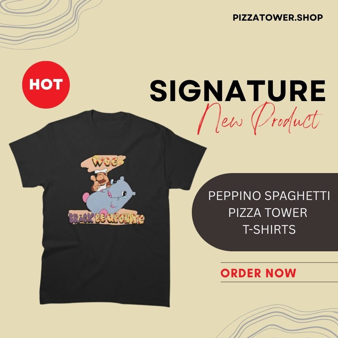 Peppino Spaghetti TTPM1102 Pizza Tower T-Shirts